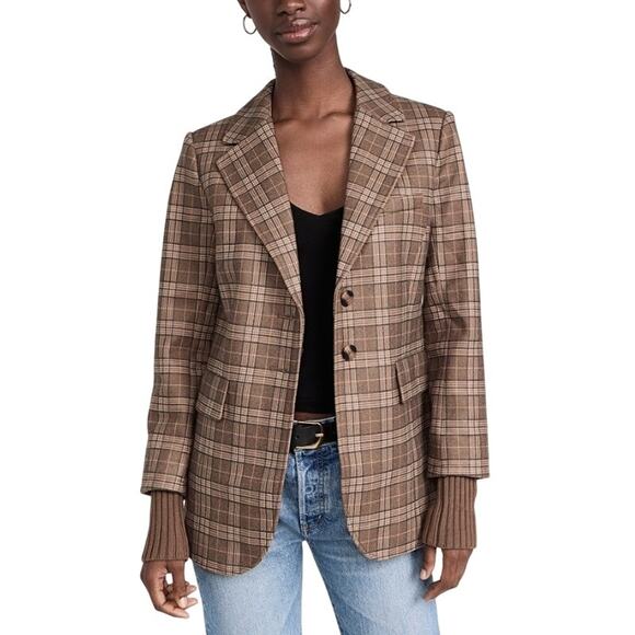 Favorite Daughter Jackets & Blazers - Favorite Daughter 'The City' Tan Wool Blend Blazer Size M - NWT